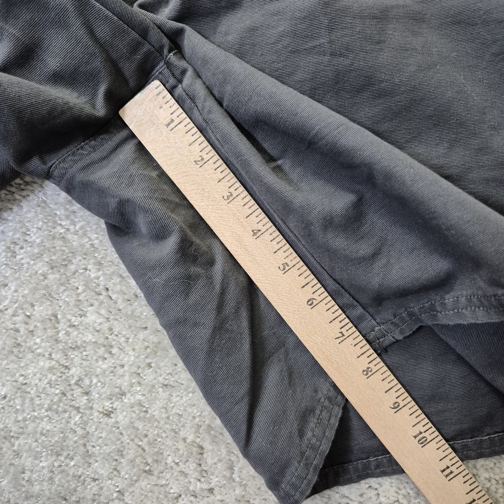 Woolrich Mens Little Fork Shorts Actual 37 Gray Belted Cotton Outdoor Pockets - Picture 11 of 13